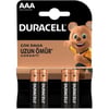 Duracell LR03/MN2400 AAA İnce Alkalin Pil (4'lü Paket)