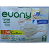 Evony Maske Krem Kahve Rengi 3 Katlı 50 Li