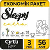 Extra Günlük Aktivite Ekonomik Paket Bebek Bezi 3 Numara Midi 56 Adet