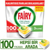 Fairy Hepsi Bir Arada 100 Yıkama Bulaşık Makinesi Deterjanı Tableti / Kapsülü Limon Kokulu