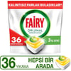 Fairy Hepsi Bir Arada Bulaşık Makinesi Deterjanı Kapsülü Limon Kokulu 36 Yıkama