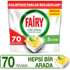 Fairy Hepsi Bir Arada Bulaşık Makinesi Deterjanı Tableti / Kapsülü Limon Kokulu 70 Yıkama