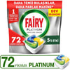 Fairy Platinum Bulaşık Makinesi Deterjanı Tableti / Kapsülü Limon Kokulu 72 Yıkama