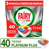 Fairy Platinum Plus Bulaşık Makinesi Deterjanı Kapsülü / Tableti; 40 Yıkama Limon Kokulu