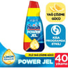 Finish Hepsi Bir Arada Konsantre Jel Bulaşık Makinesi Deterjanı 1000 ml Limon Kokulu Cam Koruma Özellikli