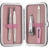 Flormar-Dayanıklı Çelik Kaplama 4 Parça Manicure Set Tırnak Makası & Törpü & Kütikül Kesici & Cımbız Manikür Seti (036) 8690604598465