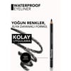Flormar-Suya Dayanıklı Mat ve Yoğun Pigmentli Waterproof Eyeliner Göz Kalemi (101 Siyah) 8690604109012