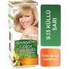 Garnier Color Naturals Amonyaksız Krem Saç Boyası 9.13 - Küllü Sarı, 5 Bitkisel Yağ ile Zenginleştirilmiş ve Beyaz Kapatma