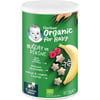 Gerber Organik Pirinçli Buğdaylı Muzlu ve Ahududulu  Bebek ve Küçük Çocuk Atıştırmalığı 35 gr