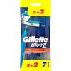 Gillette Blue II Plus Erkek Kullan At Tıraş Bıçağı 7'li Paslanmaz Çelik ve Kaygan Bantlı