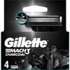 Gillette Mach3 Charcoal Tıraş Bıçağı 4 Adet Mikrofin Koruyucularla Cilt Tahrişini Azaltan