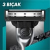 Gillette Mach3 Charcoal Tıraş Makinesi ve Yedek Bıçağı 6'lı + Tıraş Bıçağı Standı