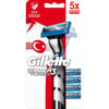 Gillette Mach3 Turbo Tıraş Makinesi + 5 Yedek Tıraş Bıçağı Milli Takım Özel Paketi