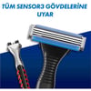 Gillette Sensor3 Tıraş Makinesi - 3 Bıçaklı, Kayganlaştırıcı Bant ve Oynar Başlık ile, 1 Adet + 6 Yedek Bıçak