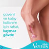 Gillette Simply Venus 3 Kadın Kullan At Tıraş Bıçağı 4'lü Kaygan Bantlı Tahriş Azaltıcı Başlık