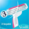 Gillette Venus 3 Renkli Kadınlar için Tek Kullanımlık Tıraş Bıçağı - Pürüzsüz Kayma ve Az Tahriş, 6'lı Paket