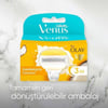 Gillette Venus ComfortGlide Olay Kadın Tıraş Bıçağı Yedek Başlık 3'lü Paket – Hindistan Cevizi Kokulu, 5 Bıçaklı Ergonomik Tasarım