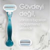 Gillette Venus Smooth Kadın Tıraş Makinesi - 3 Bıçaklı, Kayganlaştırıcı Bant ile, 1 Adet Makine + 5 Yedek Başlık