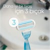 Gillette Venus Smooth Kadın Tıraş Makinesi - 3 Bıçaklı, Kayganlaştırıcı Bant ile, 1 Adet Makine + 5 Yedek Başlık