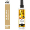 Gliss Oil Nutritive  Omega 9 ve Marula Yağı içeren Besleyici Saç Bakım Kremi 200 ml Yıpranmış Saçlar
