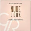 Golden Rose Nude Look Sheer Baked Powder Ipeksi Doku ve Canlı Görünüm 10 g Açık Renk