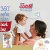 Goo.N Premium Soft 1 Numara Süper Yumuşak Yenidoğan Bant Bebek Bezi - 50 Adet