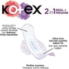 Kotex 2 In1 Regl + Mesane Ultra Uzun 12'li Ped Gün Boyu Konfor ve Sızıntı Önleyici Teknoloji