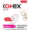 Kotex Günlük Ped Normal 56'lı - %100 Pamuk Yüzey, Doğal Yumuşaklık ve Yüksek Emicilik Özellikleriyle