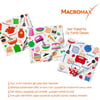 Macromax Desenli Mikrofiber Temizlik Bezi 3'lü Paket, Ultra Emici Toz Alıcı Çok Amaçlı Bez