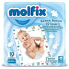 Molfix Bebek Bakım Örtüsü Sıvı Geçirmez Hafif Yapı 10 Adet 60x60 cm Renkli Tasarım