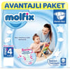Molfix Bebek Bezi 4+ Beden Maxi Plus 9-16 Kg 52li Fırsat Paketi