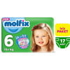 Molfix Bebek Bezi 6 Beden Ekstra Large İkiz Paket 17 Adet
