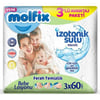 Molfix Islak Mendil Izotonik Sulu 3'lü Avantaj Paketi 3 x 60 Adet