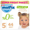 Molfix Pure&Soft Bebek Bezi Junior 5 Beden  44 Adet
