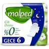 Molped Pure&Soft Hijyenik Ped Gece 6 Adet