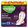 Molped Supernight Gece Ped 22 Adet Ultra İnce Rahatlık ve Sızıntı Önleyici Teknoloji