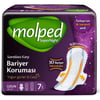 Molped Supernight Uzun Hijyenik Ped 7 Adet Gece Kullanım için %30 Daha Geniş Tasarım