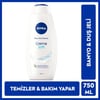 NIVEA Creme Soft Kremsi Dokunuş Banyo Ve Duş Jeli 750ml, Vücut Nemlendirici, Pürüzsüz Cilt, Badem Yağı
