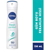 Nivea Deodorant Fresh Nivea Fresh Comfort Kadın Sprey Deodorant 150 ml Pudrasız Alüminyum ve Alkol İçermeyen Dermatolojik Onaylı FormülWomen 150 ml