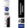 NIVEA Kadın Sprey Deodorant Black& White Invisible Clear 150ml,  Ter ve Ter Kokusuna Karşı 48 Saat Anti-perspirant Deodorant Koruması