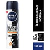 NIVEA Men Erkek Sprey Deodorant Black&White Invisible Güçlü Etki 150ml; Ter ve Ter Kokusuna Karşı 48 Saat Anti-perspirant ; İz Bırakmayan Formül