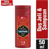 Old Spice Captain Duş Jeli & Şampuan 50 ml Ferahlatıcı Koku ile Gün Boyu Temizlik