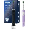 Oral-B D103 Vitality Pro Cross Action Şarjlı Diş Fırçası 2'li Avantaj Paketi - Siyah / Lila