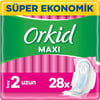 Orkid Maxi Hijyenik Ped Uzun Süper Ekonomik Paket 28 Ped