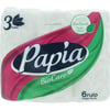 Papia Bio Care 6 Rulo Kokusuz Kağıt Havlu 3 Katlı 1 Paket Yüksek Emicilik Özelliğiyle