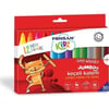 Pensan Kidz Jumboo 12 Renk Yıkanabilir Keçeli Kalem Seti Okul ve Ev Kullanımı Çocuklar İçin