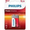 Philips 6LR61-P1B 9 Volt Power Alkalin Pil (Tekli)