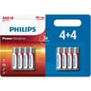 Philips Power Alkaline Pil Aaa 8 Kabartı, 4 +4 Prom