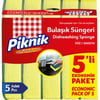 Piknik Bulaşık Süngeri Düz Yeşil 5'li