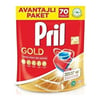 Pril Gold Bulaşık Makinesi Deterjan Tableti 70 Yıkama Kokusuz Doğal İçerikli Temizlik